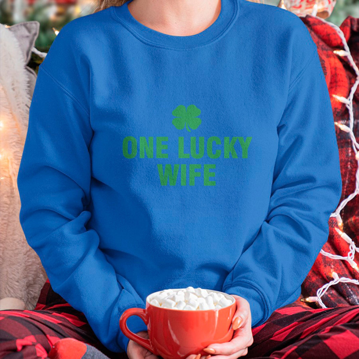 Best Wife Shirt, Wife and Husband Unisex T-Shirt/Hoodie/Sweatshirt HLT00 - Gift for wife T shirt, lucky wife   One Lucky Wife Long Sleeve T-Shirt