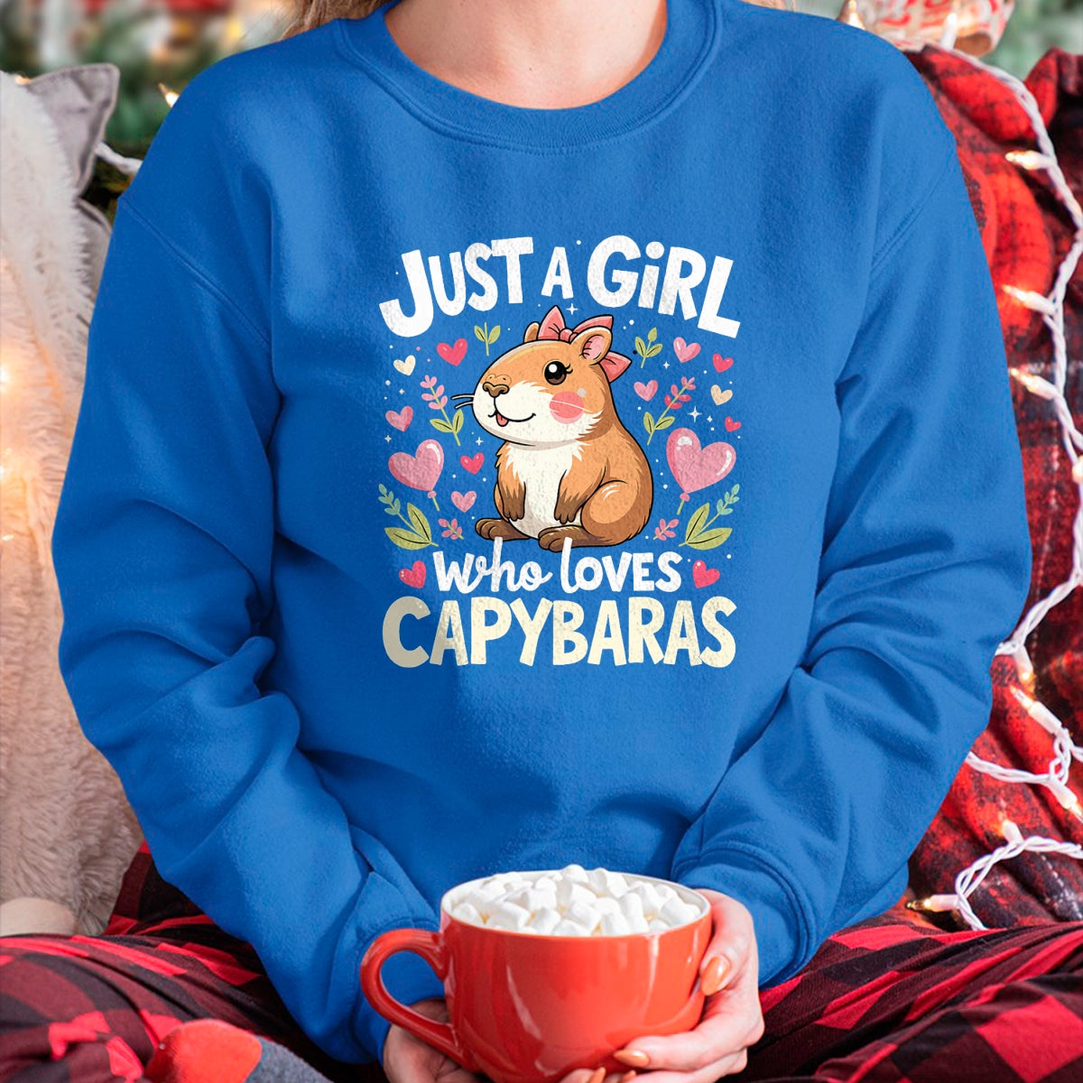 Cute Capybara Shirt, Funny Capybara Unisex T-Shirt/Hoodie/Sweatshirt HLT00 - Capybara Shirt Just A Girl Who Loves Capybara Lover Kids Boy T-Shirt