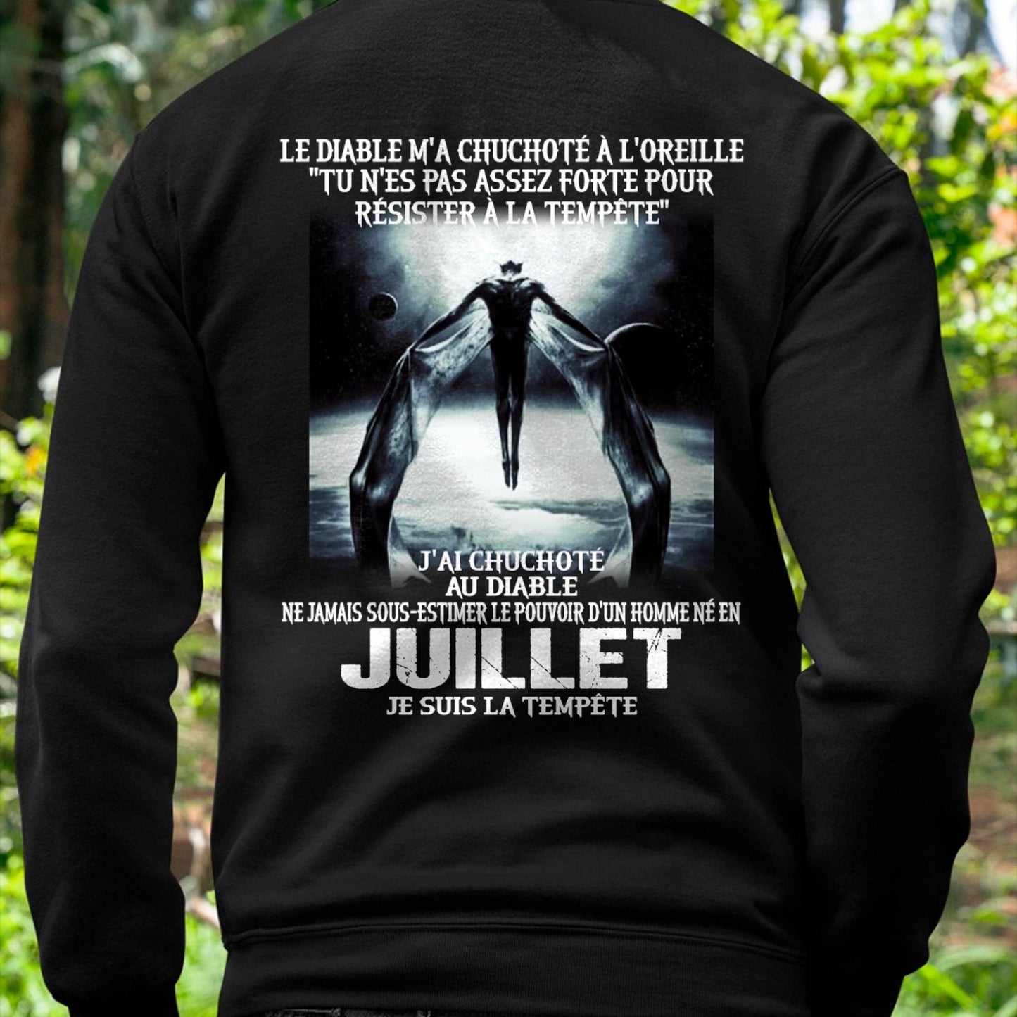 Je Suis la Tempête – Ne Jamais Sous-Estimer le Pouvoir d’un Homme Né en Juillet – T-Shirt Homme - DTSM07 (SKU26T-01160-07)