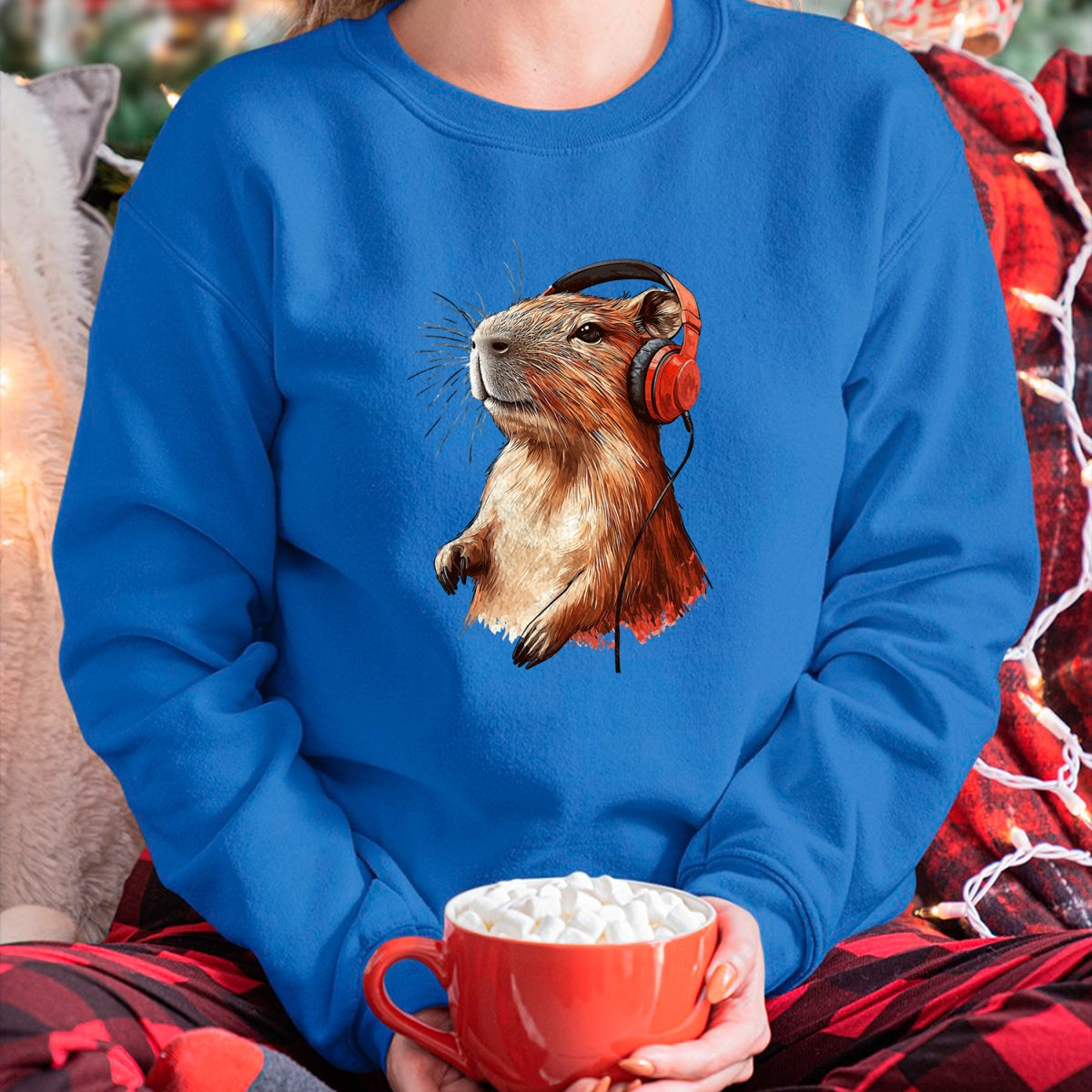 Cute Capybara Shirt, Funny Capybara Unisex T-Shirt/Hoodie/Sweatshirt HLT00 - Capybara Long Sleeve T-Shirt (3)
