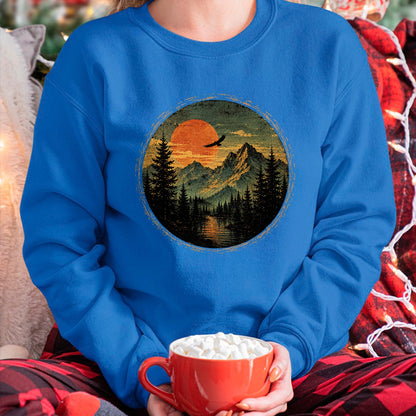 Funny Camping Shirt, Gift For Camping Lover Unisex T-Shirt/Hoodie/Sweatshirt HLT00 - Vintage Camping Forest Trees Wildlife Nature Lover Outdoor T-Shirt
