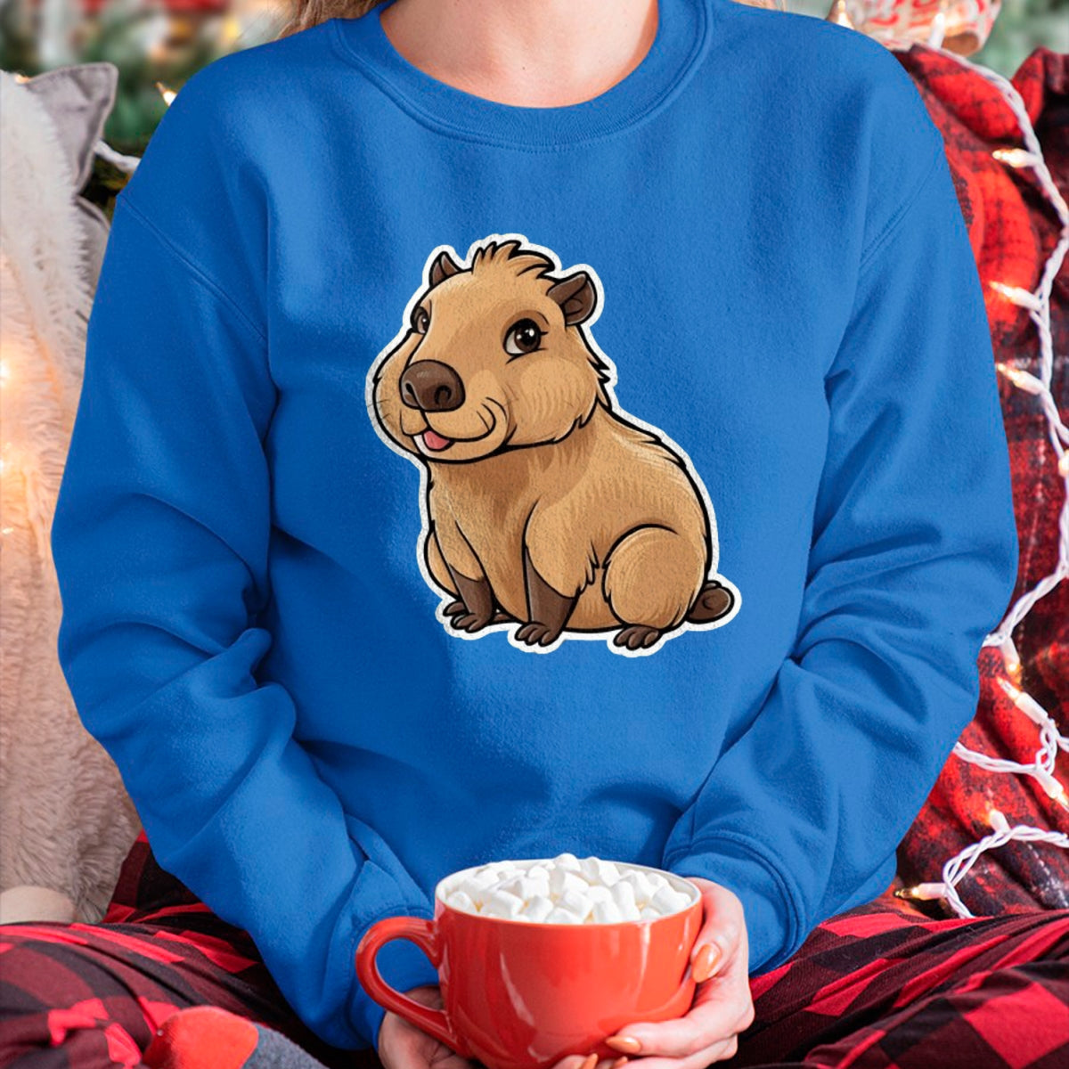 Cute Capybara Shirt, Funny Capybara Unisex T-Shirt/Hoodie/Sweatshirt HLT00 - Capybara Long Sleeve T-Shirt (1)