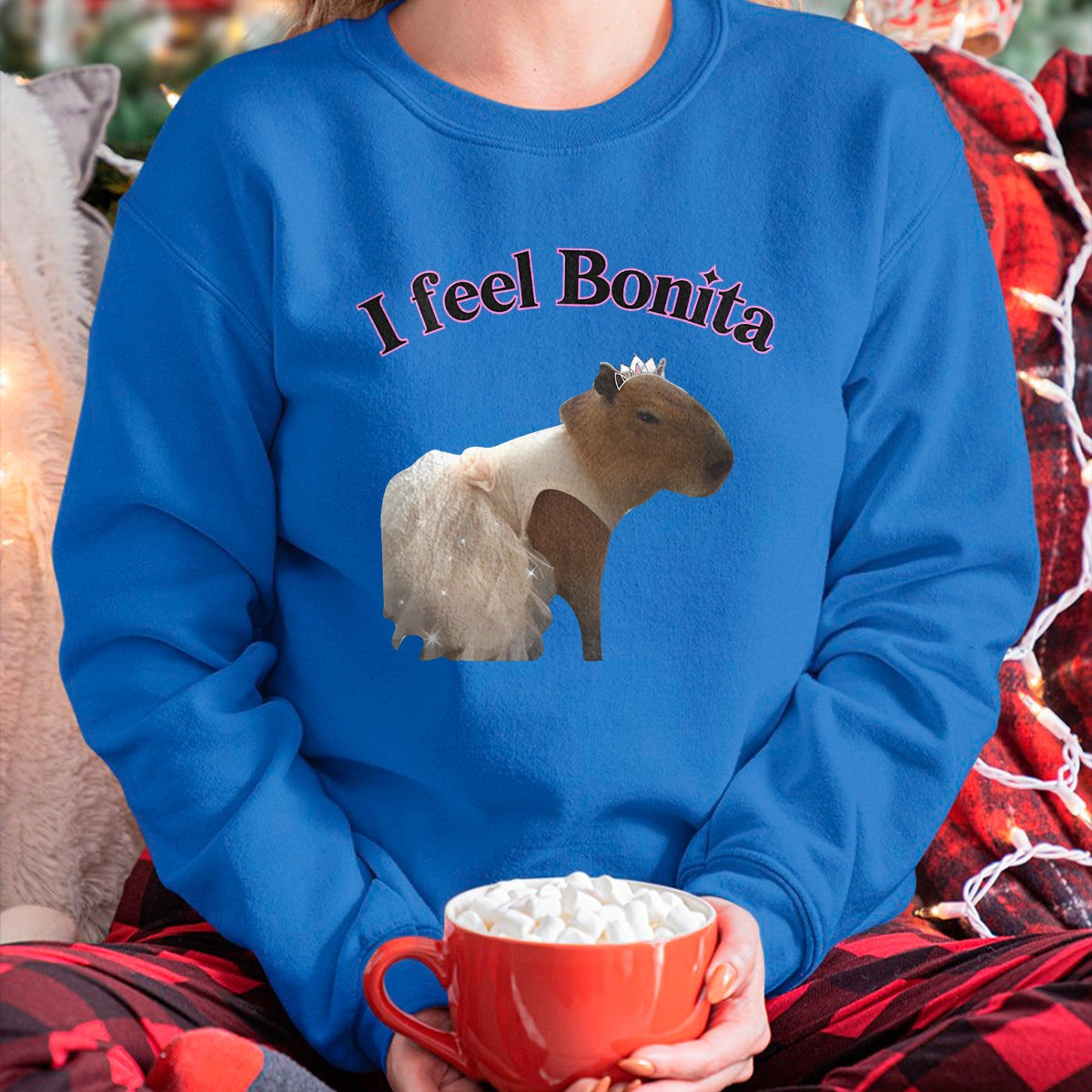 Cute Capybara Shirt, Funny Capybara Unisex T-Shirt/Hoodie/Sweatshirt HLT00 - I feel Bonita Capybara FUNNY T-Shirt