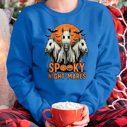 Best Horse Lover Shirt , Funny Horse UnisexT-Shirt/Hoodie/Sweatshirt HLT00 - Spooky Night-Mares Halloween Horse Ghost Funny Spooky Season T-Shirt