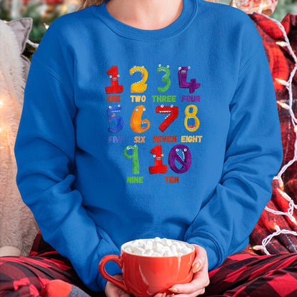 Best Student Shirt, Funny Back To School UnisexT-Shirt/Hoodie/Sweatshirt HLT00 - Learning Math Numbers Counting Funny Back to School Teacher T-Shirt, Women, Black, Small