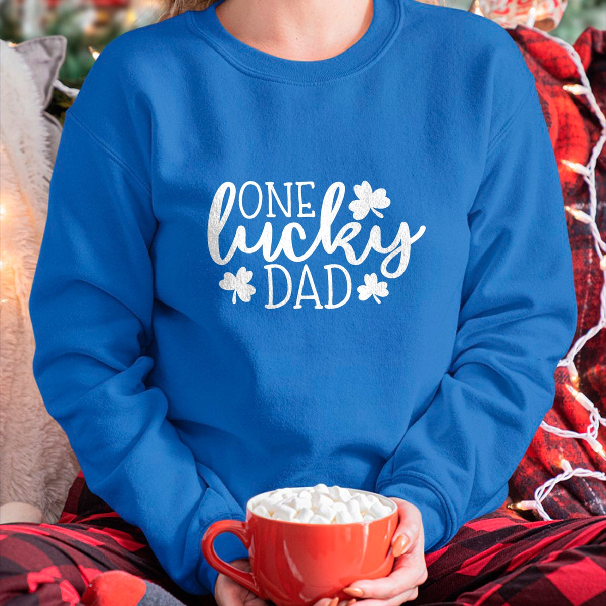 Gift for Dad Shirt, Funny Dad Unisex T-Shirt/Hoodie/Sweatshirt HLT00 – One Lucky Dad Shirt St Patricks Day Shirt Men Daddy T-Shirt