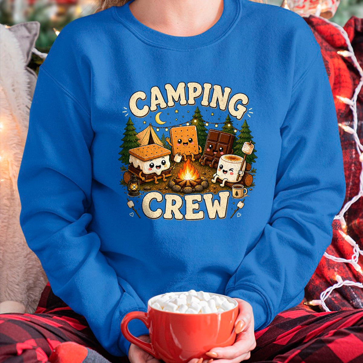 Funny Camping Shirt, Gift For Camping Lover Unisex T-Shirt/Hoodie/Sweatshirt HLT00 - Camping Crew Family Matching Camp Group Squad Team T-Shirt