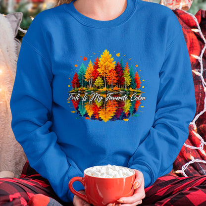 Best Thanksgiving Family Shirt , Funny Thanksgiving UnisexT-Shirt/Hoodie/Sweatshirt HLT00 - Vintage Autumn Leaves Funny Fall is My Favorite Color T-Shirt