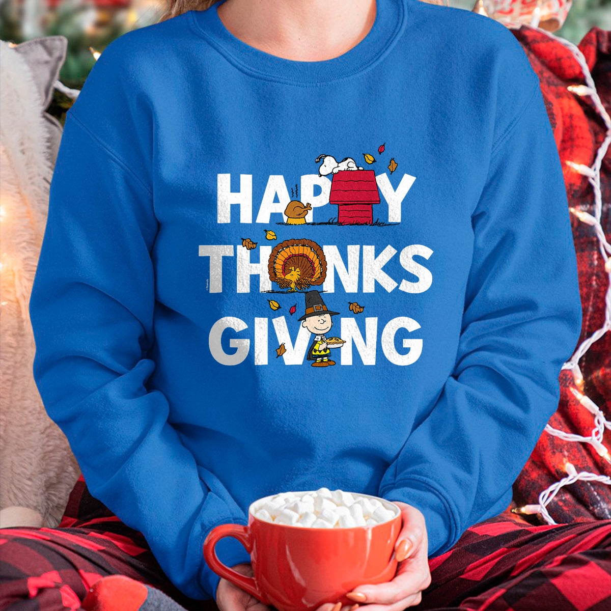 Best Thanksgiving Family Shirt , Funny Thanksgiving UnisexT-Shirt/Hoodie/Sweatshirt HLT00 - Peanuts - Happy Thanksgiving Icons T-Shirt