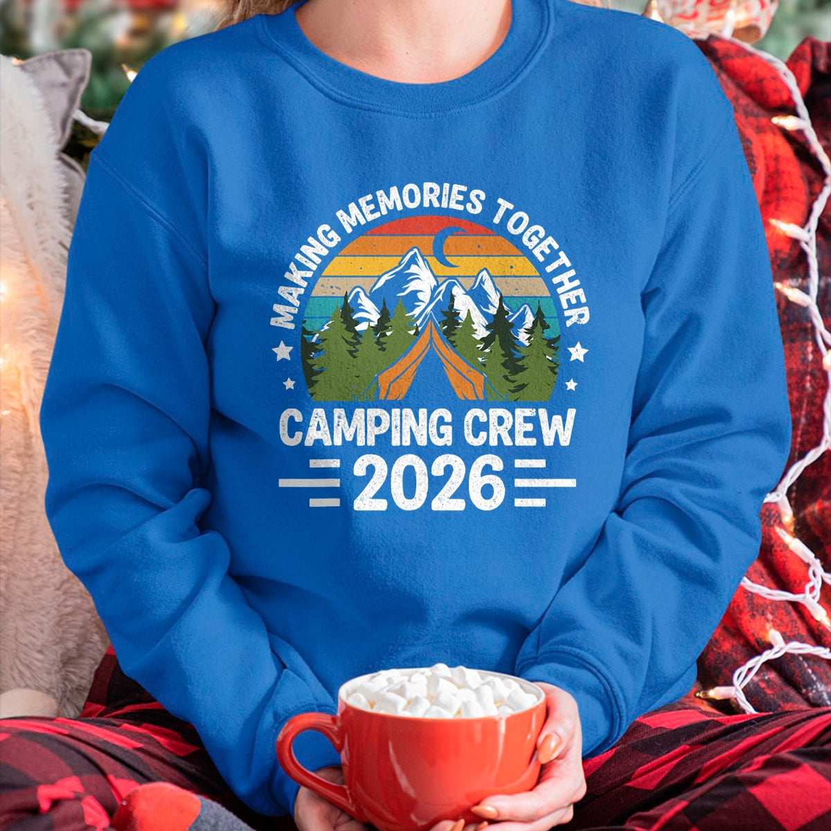 Funny Camping Shirt, Gift For Camping Lover Unisex T-Shirt/Hoodie/Sweatshirt HLT00 - Family Camping Crew 2026 Outdoor Camper Group Matching T-Shirt