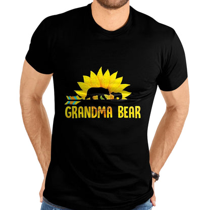 Native American T-Shirts, Vintage Native American Unisex T-Shirt/Hoodie/Sweatshirt HLT00 - Grandma Bear Sunflower Native American T-Shirt (1)