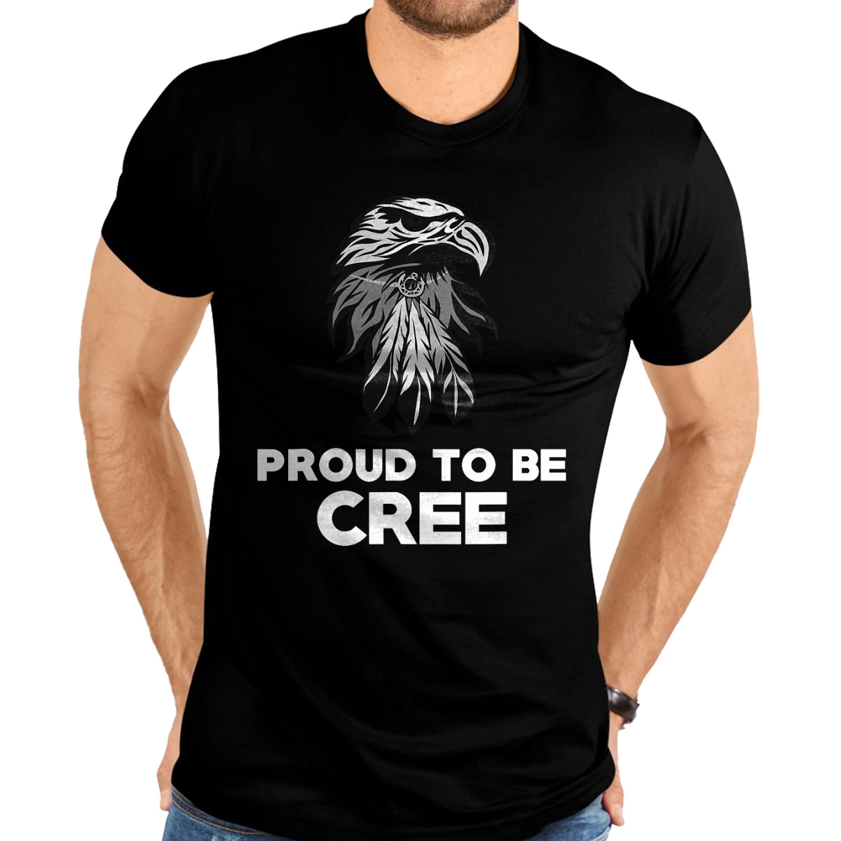 Native American T-Shirts, Vintage Native American Unisex T-Shirt/Hoodie/Sweatshirt HLT00 - Proud To Be Potawatomi Native American Pride Headdress T-Shirt