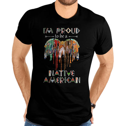Native American T-Shirts, Vintage Native American Unisex T-Shirt/Hoodie/Sweatshirt HLT00 - I'm Proud To Be A Native American Classic T-Shirt T-Shirt (1)