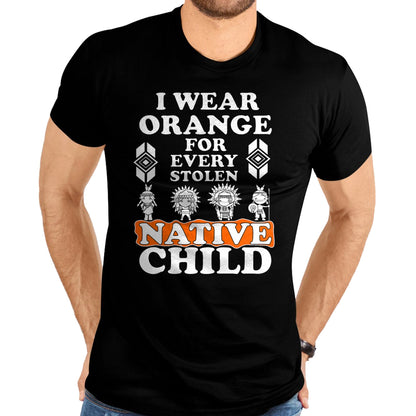 Native American T-Shirts, Vintage Native American Unisex T-Shirt/Hoodie/Sweatshirt HLT00 - I Wear Orange For Every American Native Child Indian Pride T-Shirt (2)