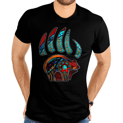Native American T-Shirts, Vintage Native American Unisex T-Shirt/Hoodie/Sweatshirt HLT00 - Native American Bear Claw T-Shirt (1)