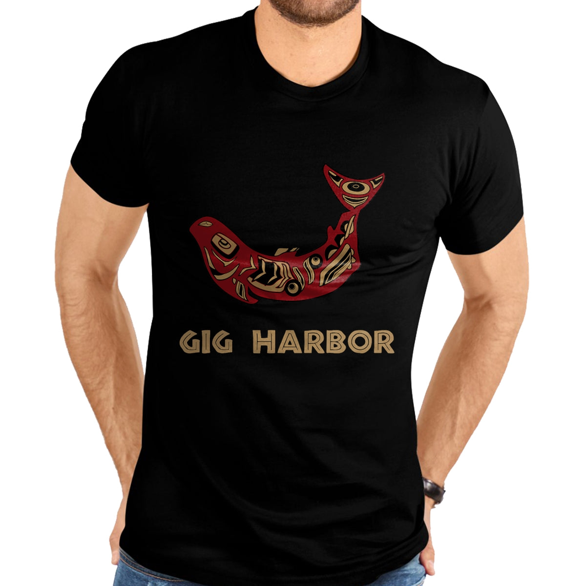 Native American T-Shirts, Vintage Native American Unisex T-Shirt/Hoodie/Sweatshirt HLT00 - Gig Harbor Washington Native American Salmon Fishermen Gift T-Shirt