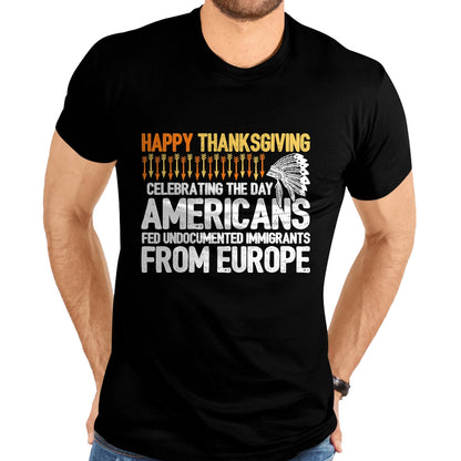Native American T-Shirts, Vintage Native American Unisex T-Shirt/Hoodie/Sweatshirt HLT00 - Indigenous People Thanksgiving - American Immigrant T-Shirt