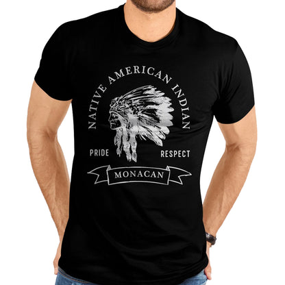 Native American T-Shirts, Vintage Native American Unisex T-Shirt/Hoodie/Sweatshirt HLT00 - Monacan Tribe Native American Indian Pride Respect Darker T-Shirt (1)