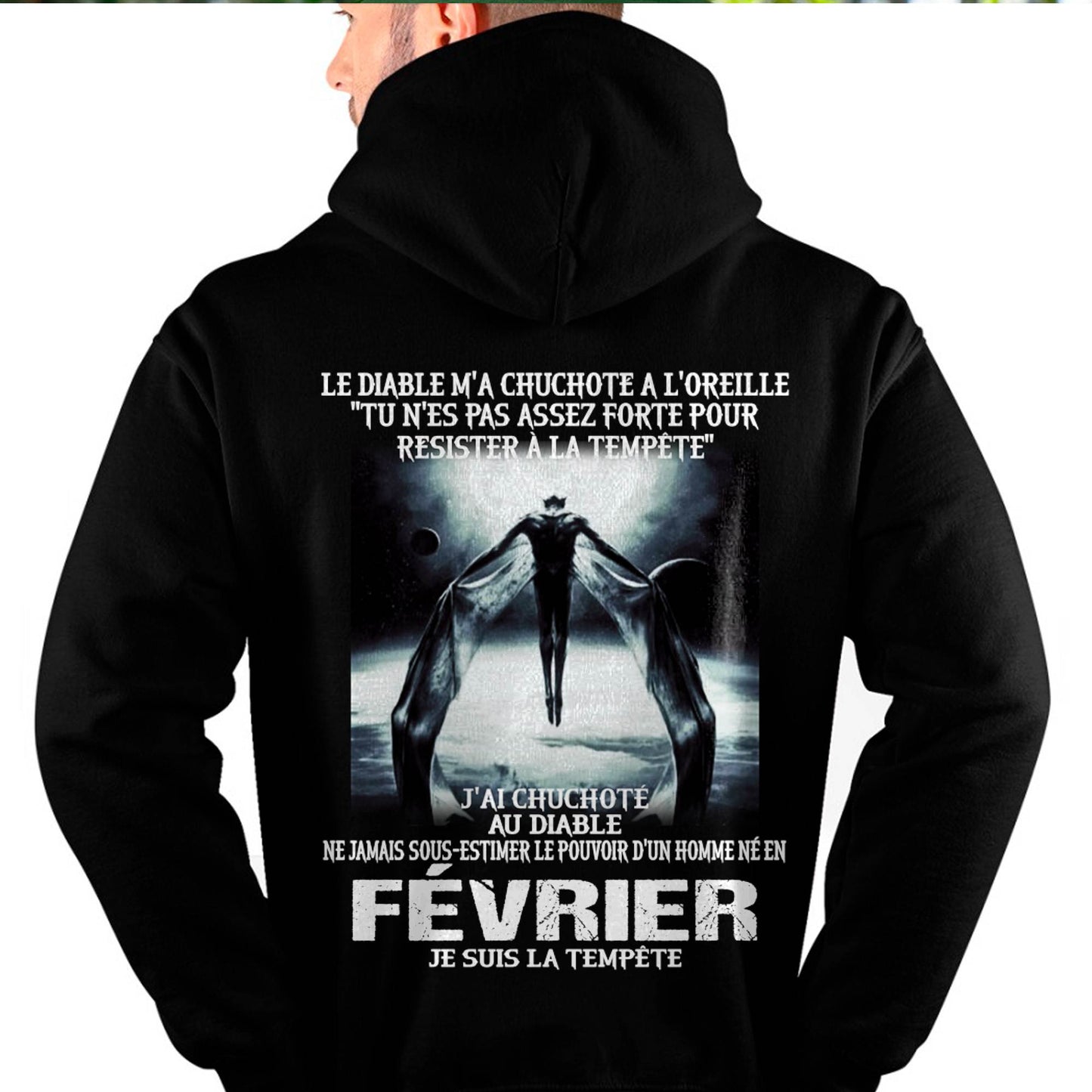 Je Suis la Tempête – Ne Jamais Sous-Estimer le Pouvoir d’un Homme Né en Février – T-Shirt Homme - DTSM02 (SKU26T-01160-02)