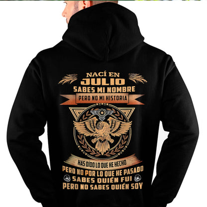 Camiseta de Hombre Nacido en Julio con Frases Inspiradoras - DTSM07 (SKU07-71-07)