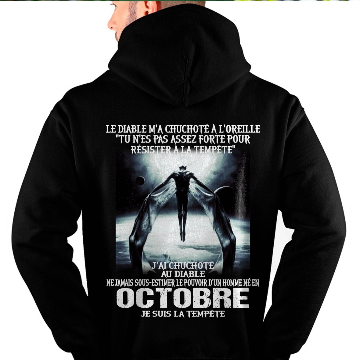 Je Suis la Tempête – Ne Jamais Sous-Estimer le Pouvoir d’un Homme Né en Octobre – T-Shirt Homme - DTSM10 (SKU26T-01160-10)