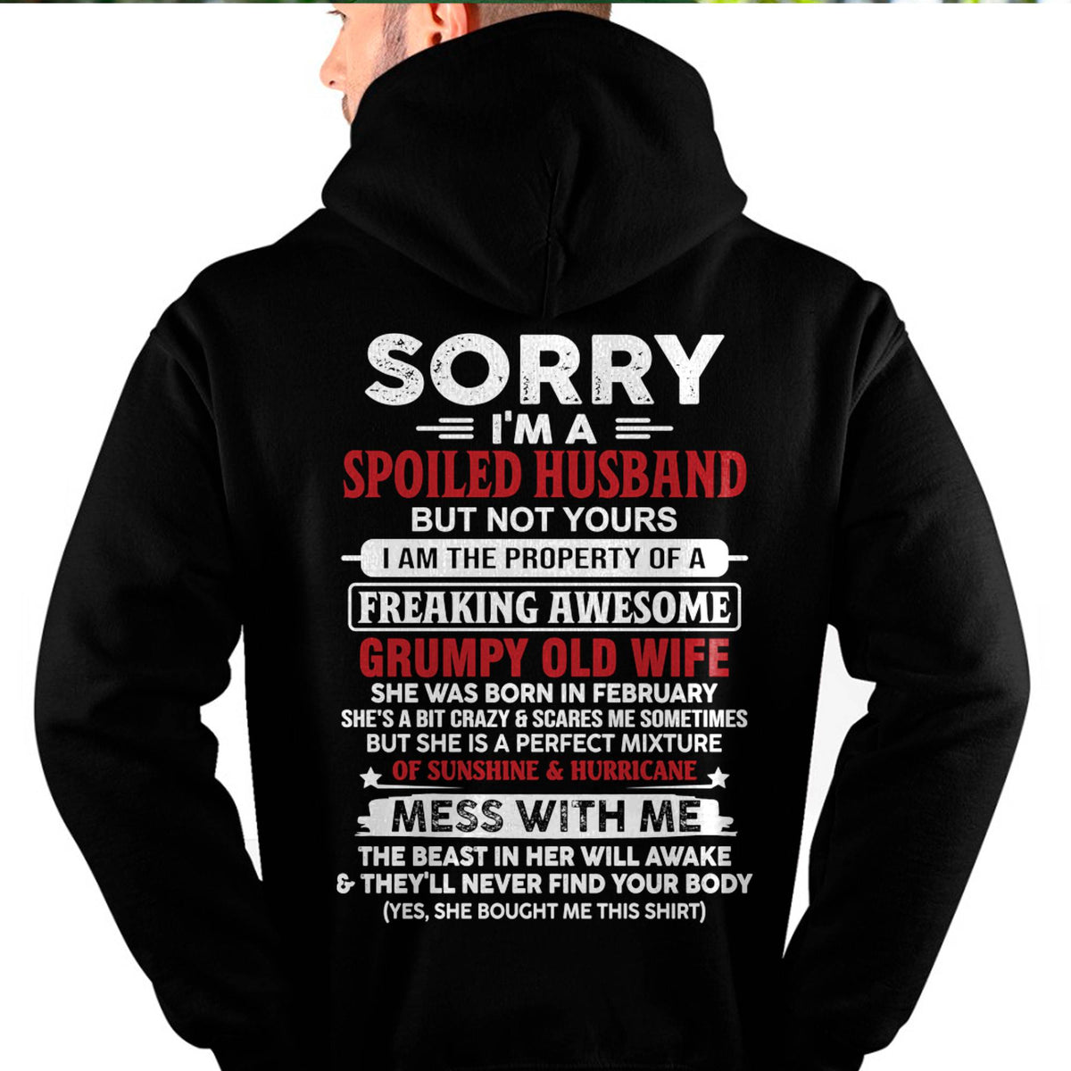 February - Spoiled Husband - Perfect Gift From Wife - DTSM02 (SKU11-02-02)