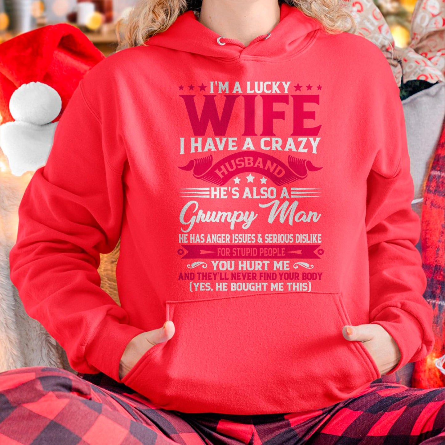 I am Lucky Wife - Gift for Wife From Husband - NGHL00