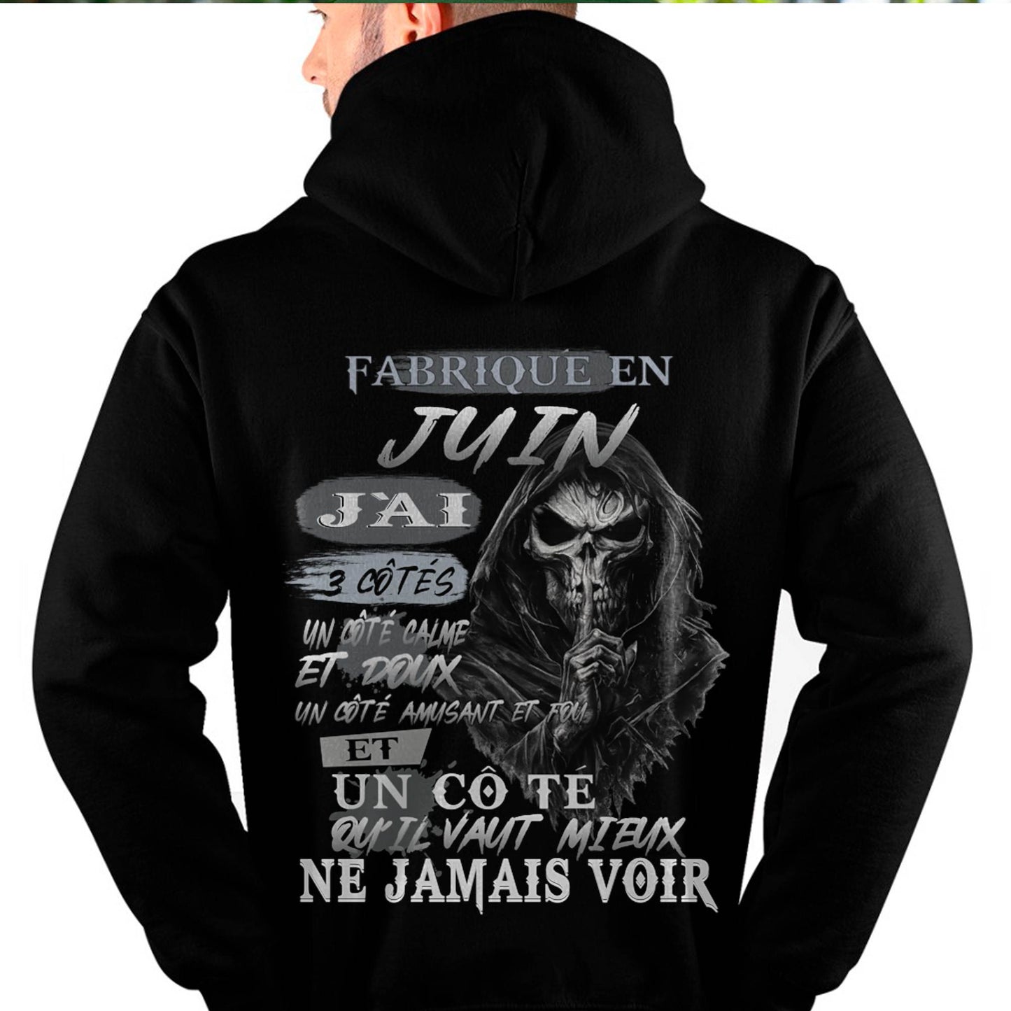 Fabriqué en Juin – J’ai 3 Côtés | T-Shirt Homme Caractère Fort - DTSM06 (SKU26T-01174-06)