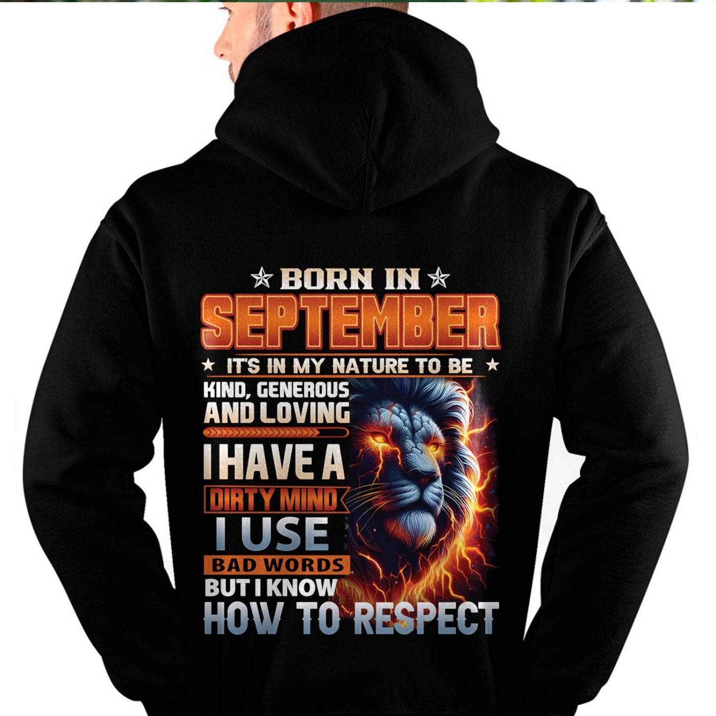 SEPTEMBER - DIRTY MIND BUT KNOWS RESPECT - BIRTHDAY T-SHIRT FOR MEN - DTSM09 (SKU08-84-09)