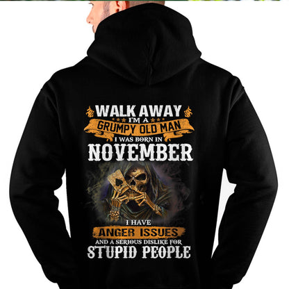 November - Grumpy Old Man T-Shirt – Perfect Gift For Men - DTSM11 (SKU09-89-11)