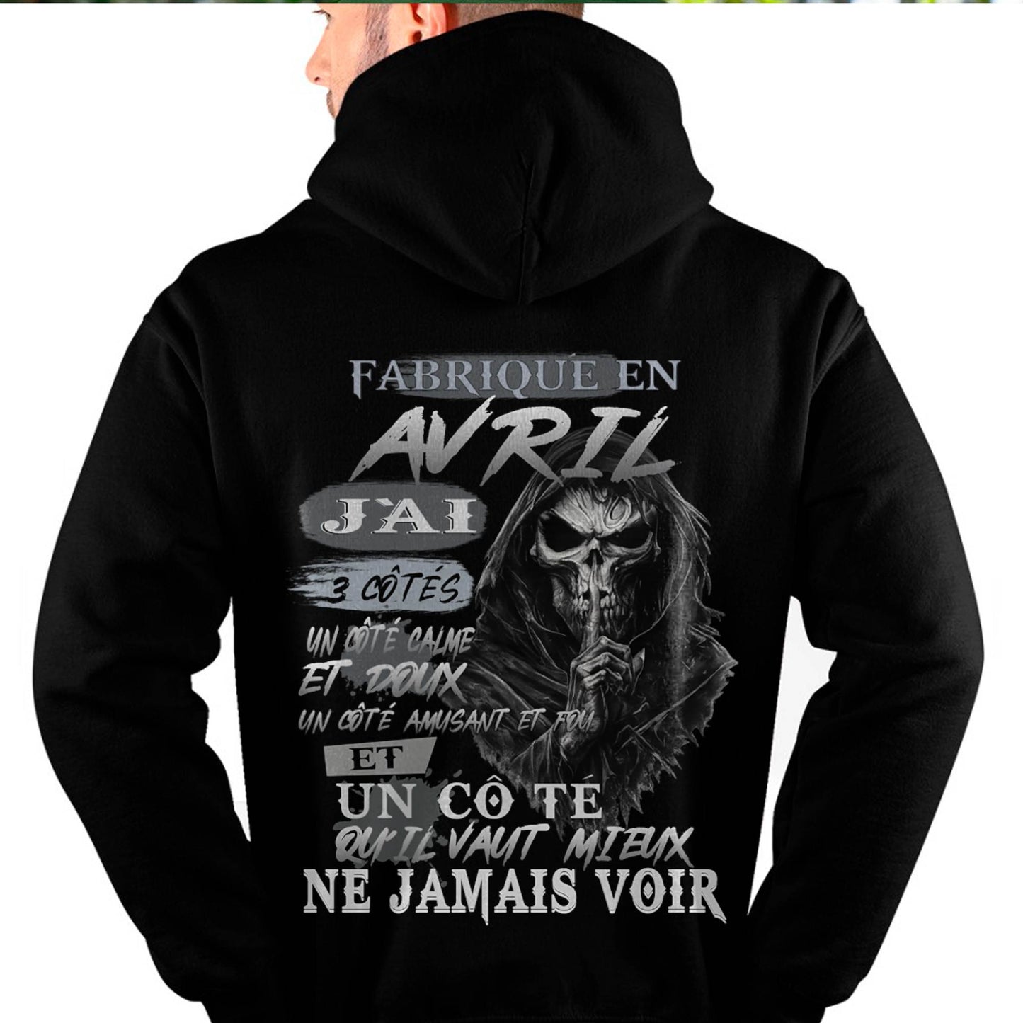 Fabriqué en Avril – J’ai 3 Côtés | T-Shirt Homme Caractère Fort - DTSM04 (SKU26T-01174-04)