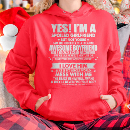 I am Spoiled Girlfriend - Gift for Wife From Husband - NGHL00