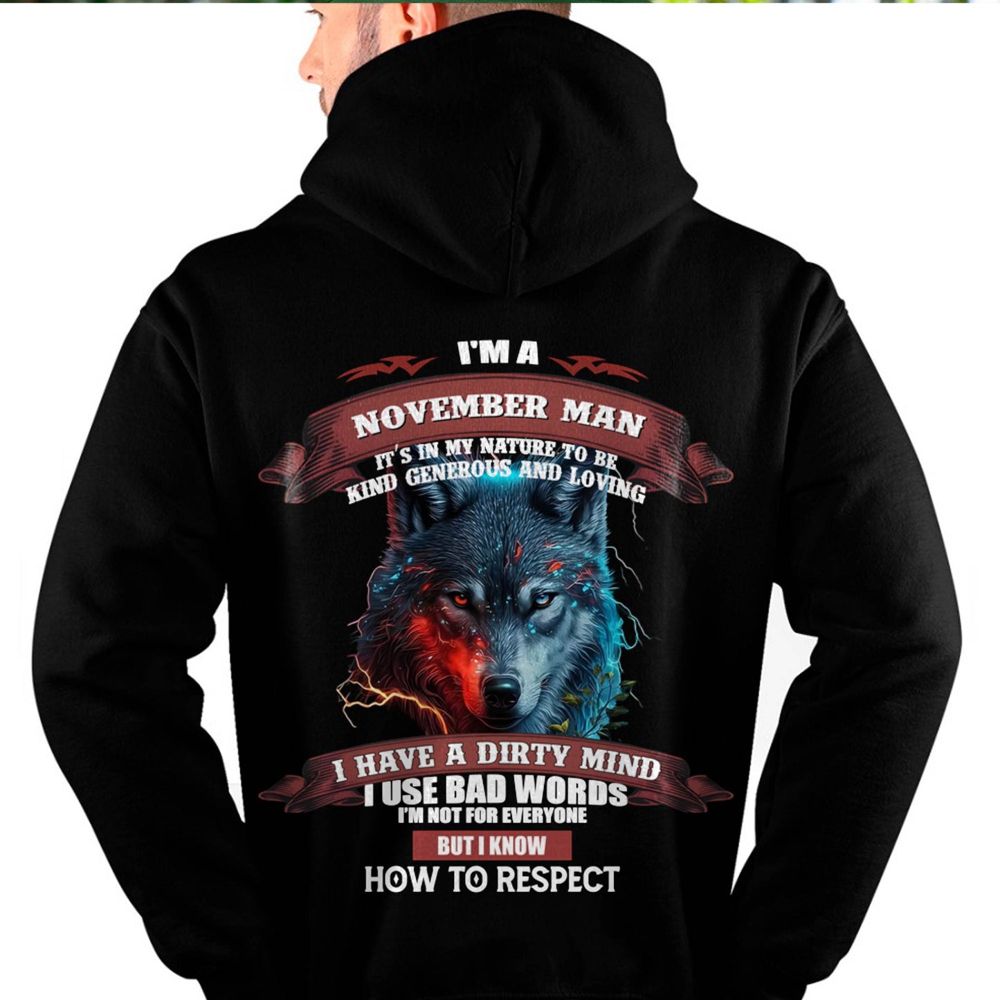 NOVEMBER - KNOW HOW TO RESPECT - BIRTHDAY T-SHIRT FOR MEN - DTSM11 (SKU12-162-11)