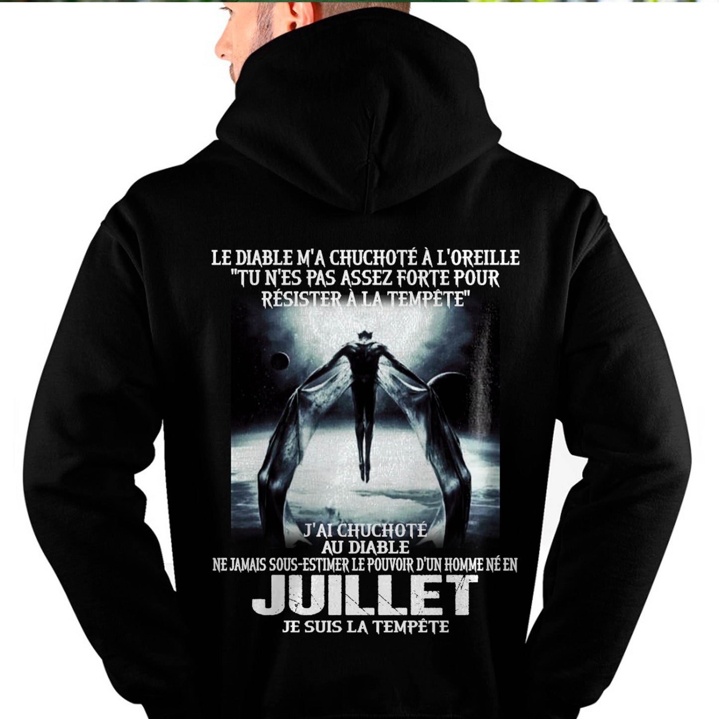 Je Suis la Tempête – Ne Jamais Sous-Estimer le Pouvoir d’un Homme Né en Juillet – T-Shirt Homme - DTSM07 (SKU26T-01160-07)