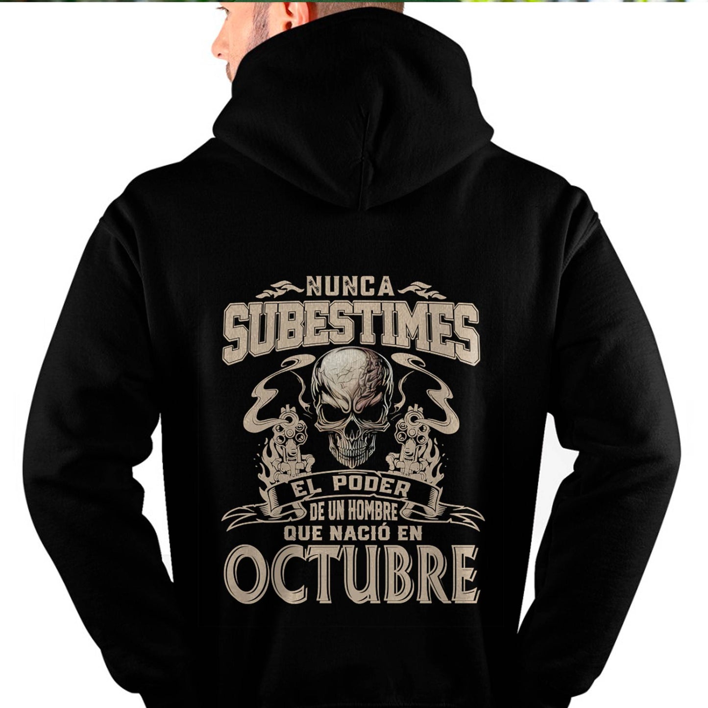 Camiseta Nunca Subestimes el Poder de un Hombre que Nació en Octubre - DTSM10 (SKU08-78-10)