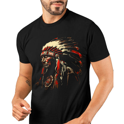 Native American T-Shirts, Vintage Native American Unisex T-Shirt/Hoodie/Sweatshirt HLT00 - Retro Vintage American Motorcycle Indian native Bikers Gift T-Shirt (1)
