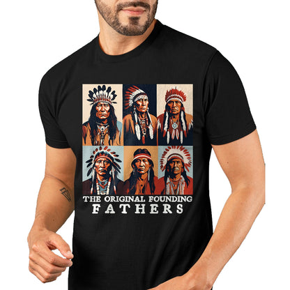 Native American T-Shirts, Vintage Native American Unisex T-Shirt/Hoodie/Sweatshirt HLT00 - The Original Founding Fathers Native American T-Shirt (1)