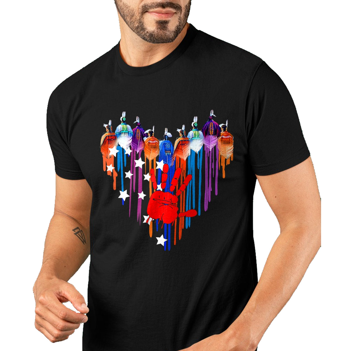 Native American T-Shirts, Vintage Native American Unisex T-Shirt/Hoodie/Sweatshirt HLT00 - Native Americans Heart Strong Resilent No More Stolen Sister T-Shirt