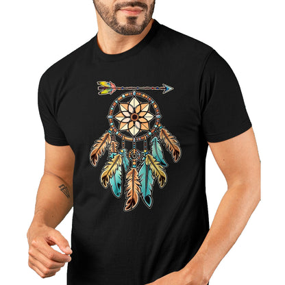 Native American T-Shirts, Vintage Native American Unisex T-Shirt/Hoodie/Sweatshirt HLT00 - Dream Catcher White Buffalo Native American Boho vibe T-Shirt