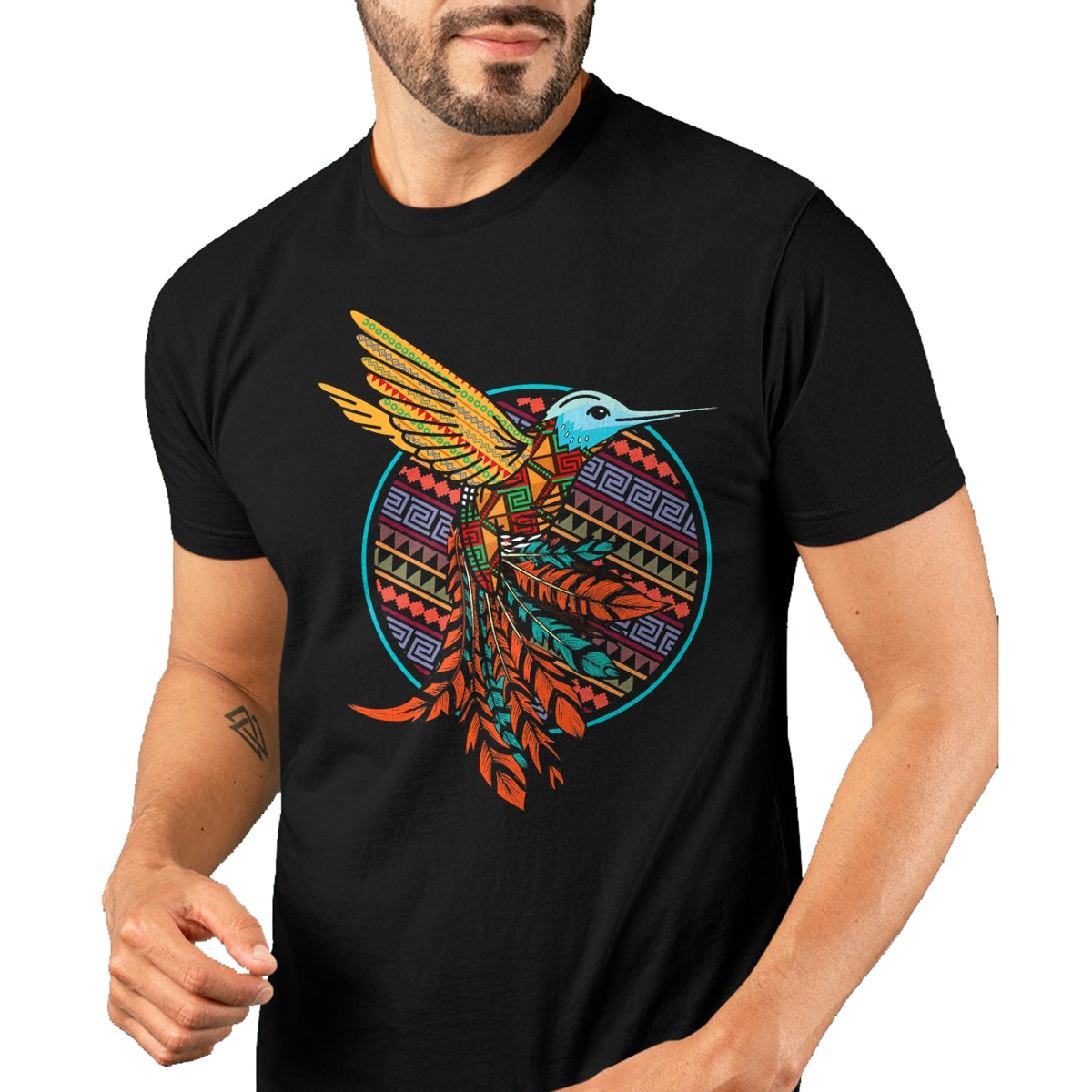 Native American T-Shirts, Vintage Native American Unisex T-Shirt/Hoodie/Sweatshirt HLT00 - Hummingbird Tribal Art Native American Indian Indigenous T-Shirt