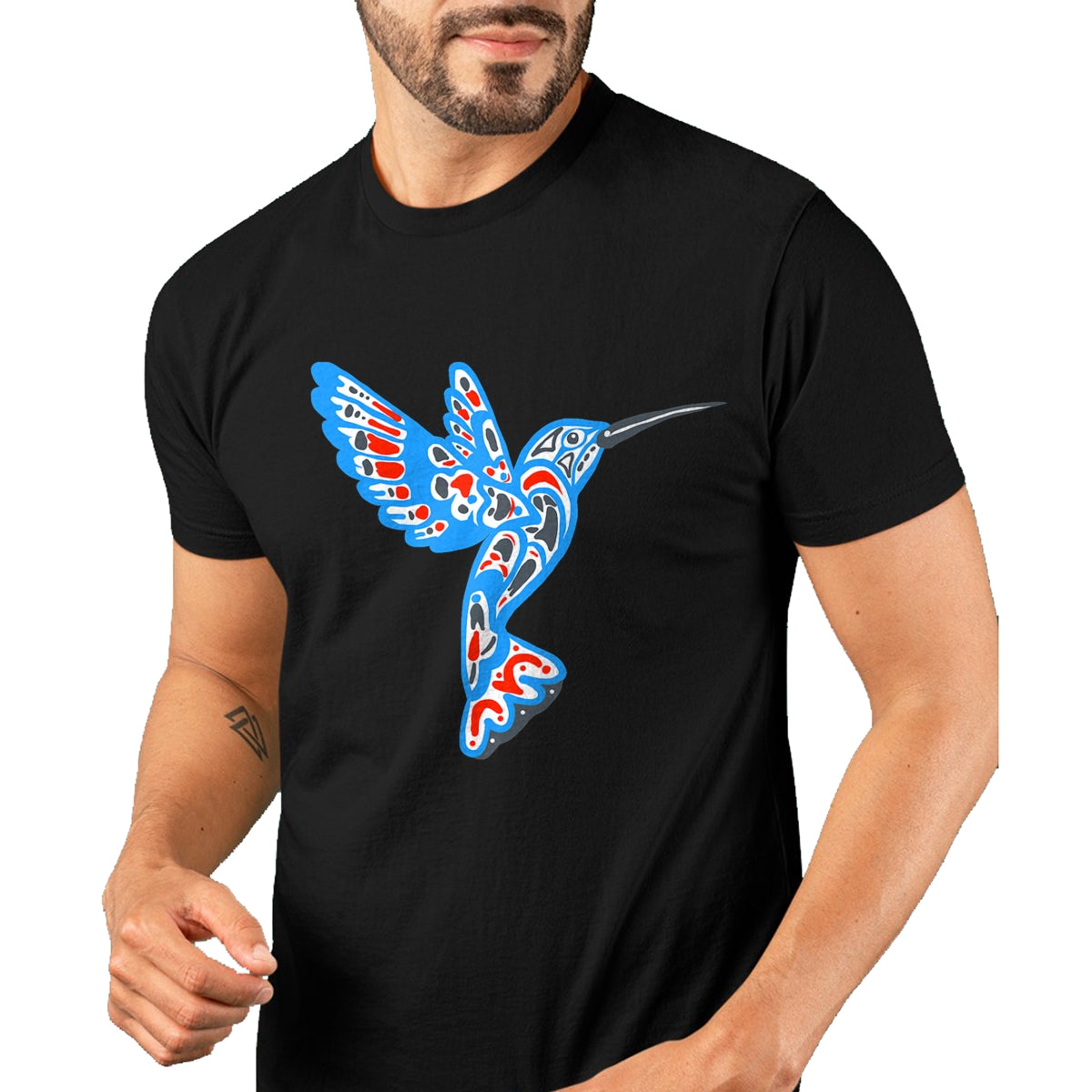 Native American T-Shirts, Vintage Native American Unisex T-Shirt/Hoodie/Sweatshirt HLT00 - Hummingbird Native American Indian Tribal Graphic T-Shirt