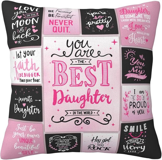 To My Daughter From Mom & Dad Pillow
