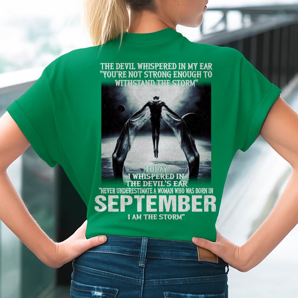 September - The Devil Whispered In My Ear - T-Shirt For Woman - DTSM09 (SKU-CHAUU-09)