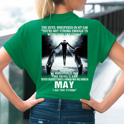 May - The Devil Whispered In My Ear - T-Shirt For Woman - DTSM05 (SKU-CHAUU-05)