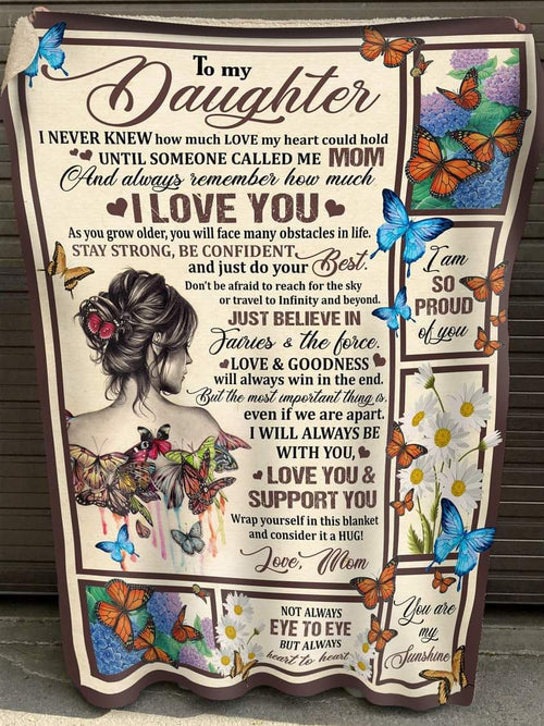 Special blanket for Daughter - From Mom blanket (SKUB10-83)