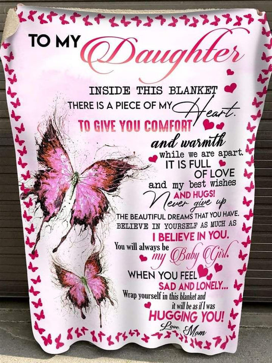 Special gift for daughter from mom blanket