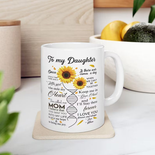 Perfect Birthday or Christmas Gift – To My Daughter from Mom Mug