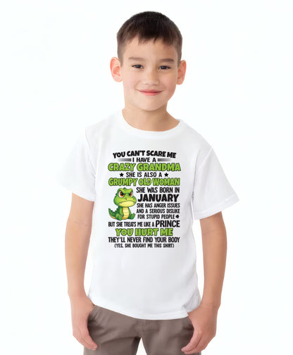 JANUARY - YOU CAN'T SCARE ME - FOR GRANDSON - GIFT FROM GRANDMA - NTTD01 (SKU09-85-01)