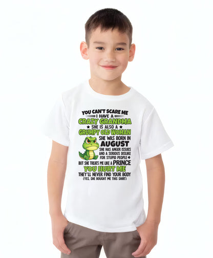 AUGUST - YOU CAN'T SCARE ME - FOR GRANDSON - GIFT FROM GRANDMA - NTTD08 (SKU09-85-08)