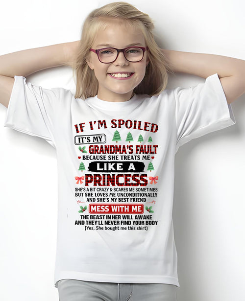 CHRISTMAX T-SHRIT FOR GRANDDAUGHTER - GIFT FROM GRANDMA - DTSM00